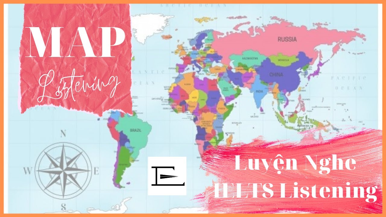 Map Exercise 1 - Listening to direction and location - Hướng Dẫn Nghe Bản Đồ IELTS Listening