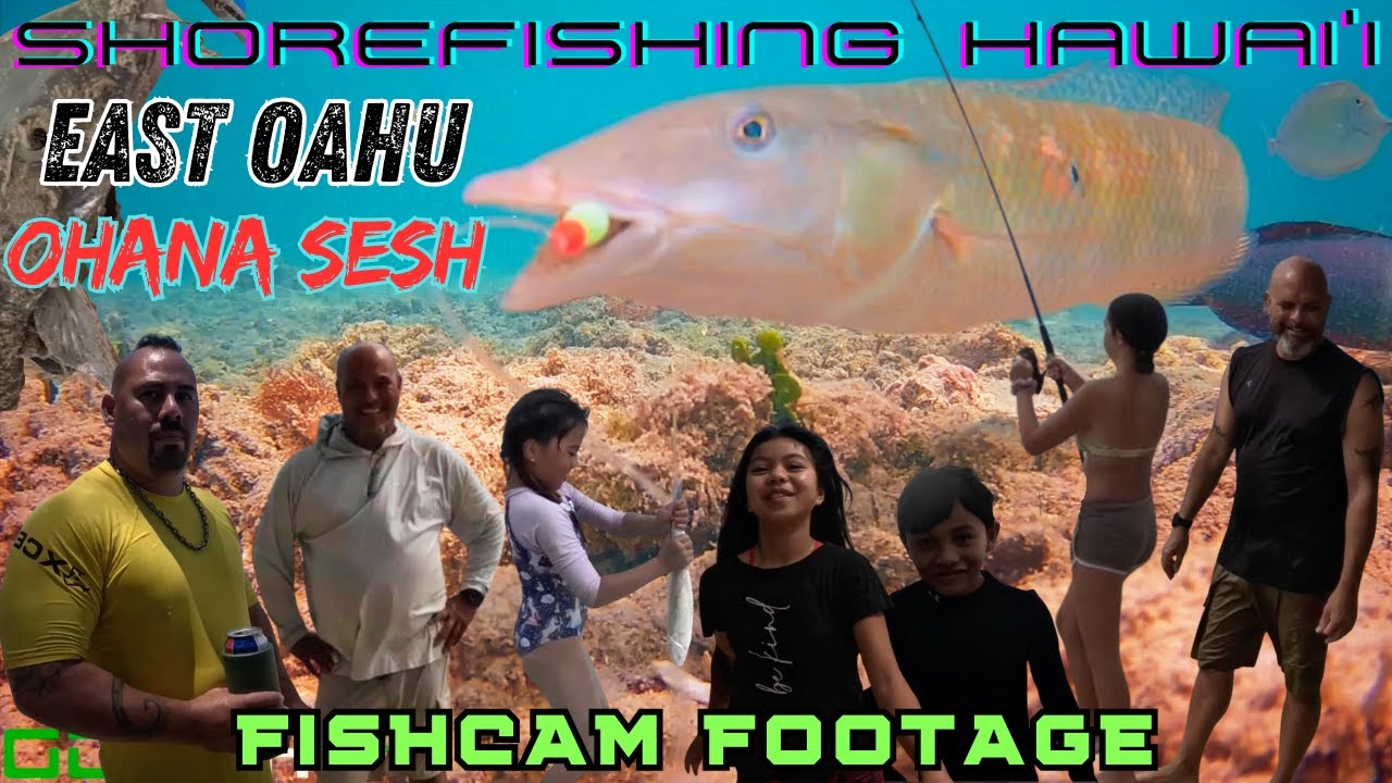 SHOREFISHING HAWAI'I: EAST OAHU OHANA SESH 🎣👀🤙🏽 #fishing #fishinghawaii #fishingtechniques