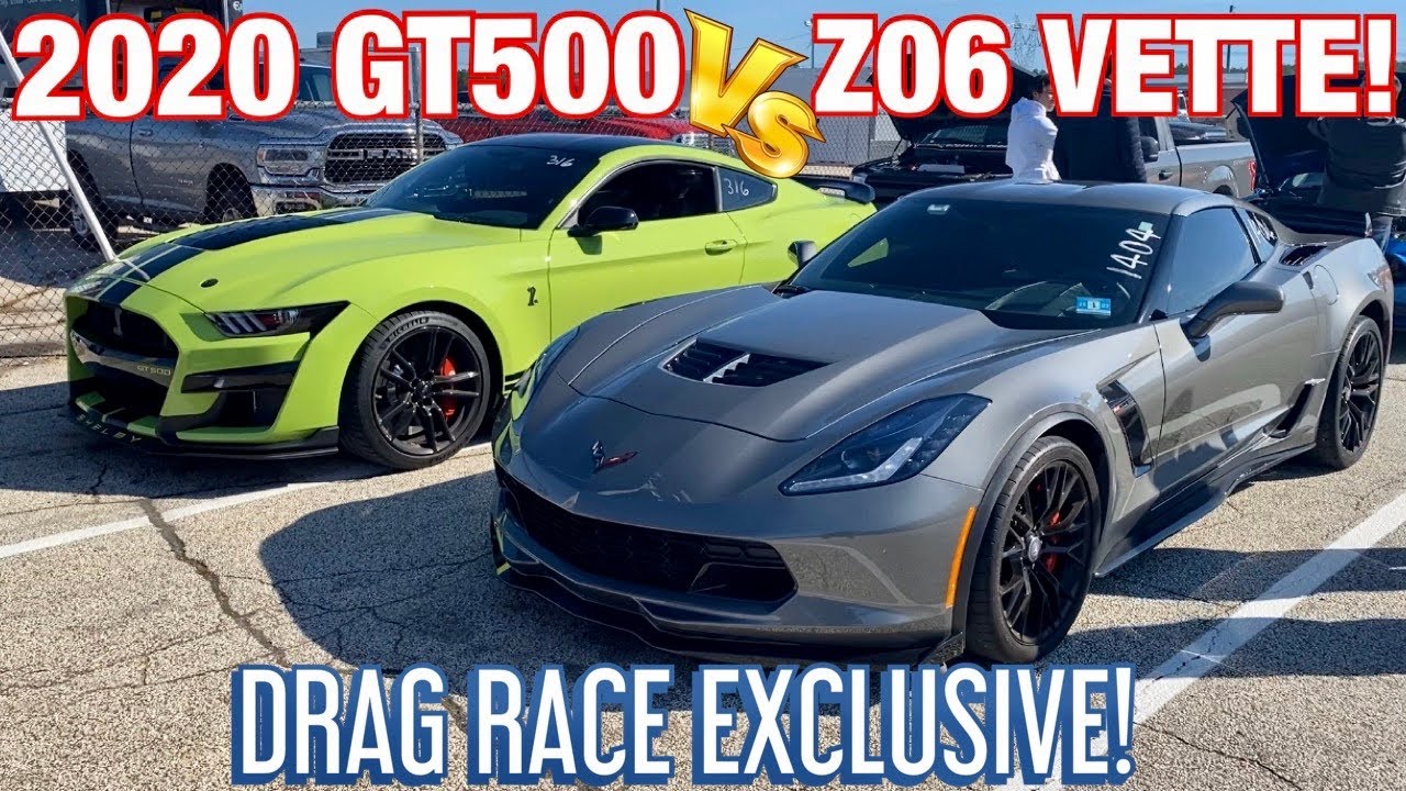 BOSS FIGHT: CORVETTE ZO6 vs 2020 GT500 DRAG RACE! *PLUS C8 1/4 MILE!
