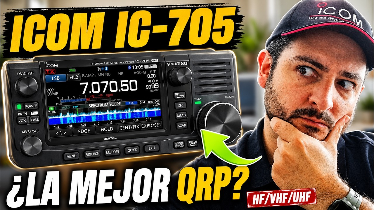 ❇️ ICOM IC-705: LA MEJOR EMISORA QRP HF/VHF/UHF ❇️ QUE EL DINERO PUEDE COMPRAR