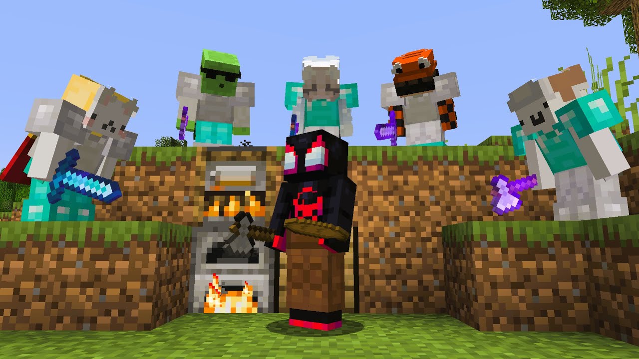 minecraft manhunt vs 5 hunters rematch (OLD)