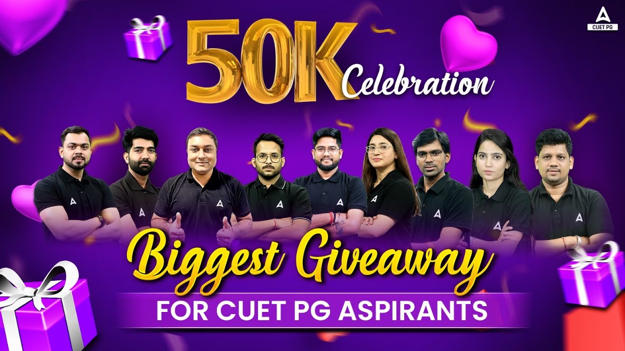 CUET PG ADDA247 50k Celebration 🔥 Biggest Surprise 🎁