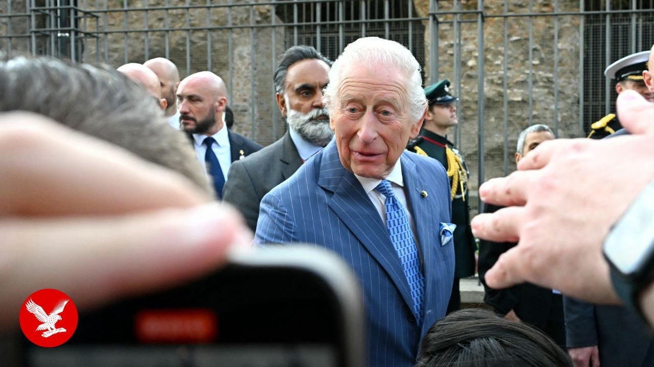 King Charles lays wreath at Tomb of the Unknown Soldier in Italy