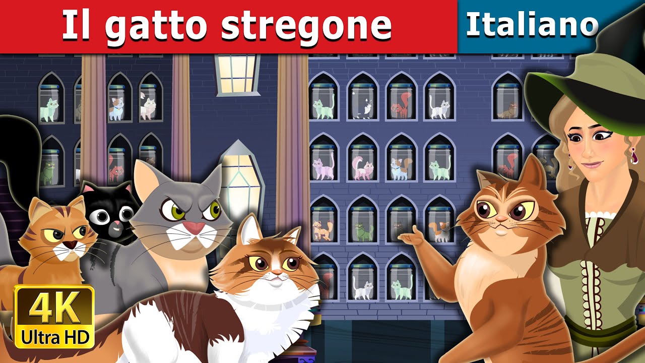 Il gatto stregone | Cat Witch in Italian | Fiabe Italiane