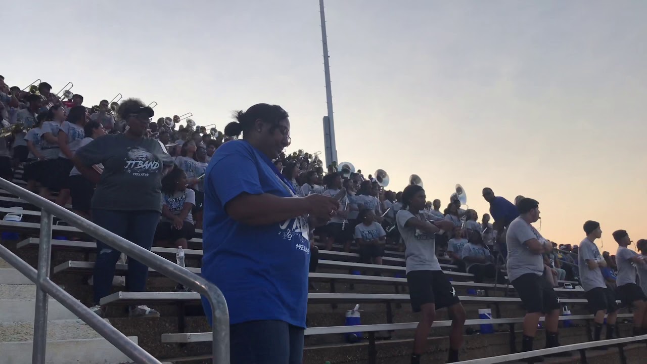 Tyler’s Big Blue Band Playing ride with my N