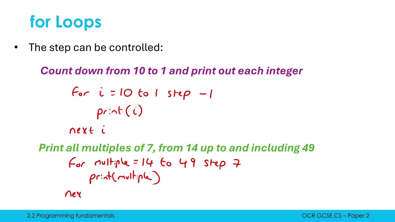 for Loops