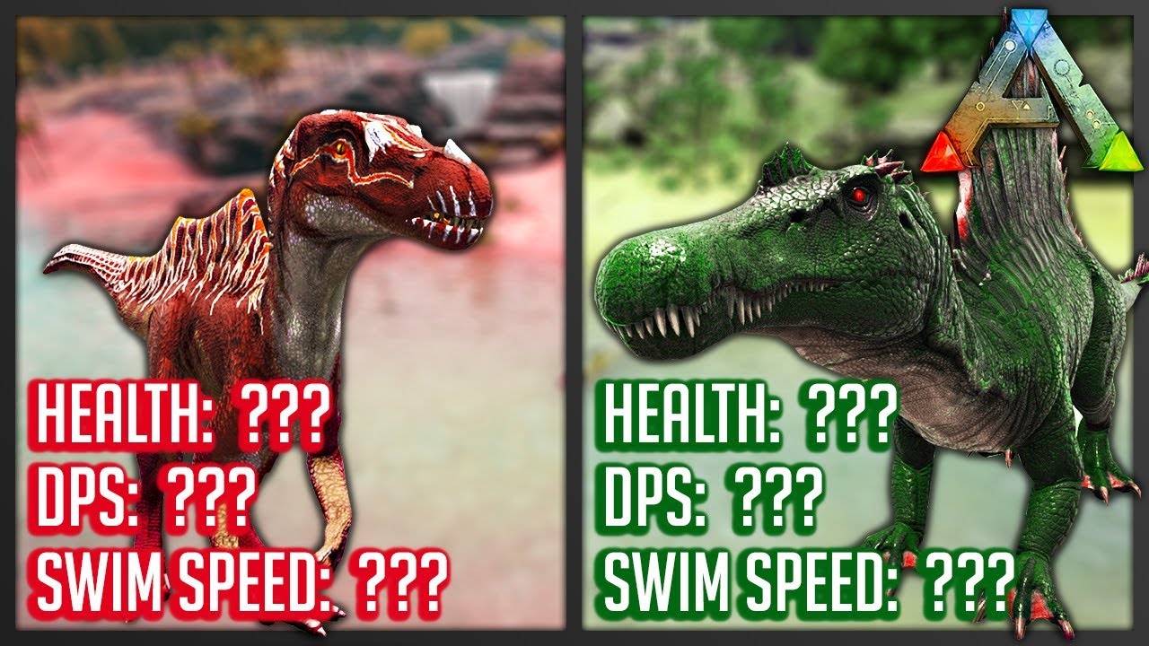 Спинозавр против спинозавра! Кто лучше? — мод Ark Additional Creatures