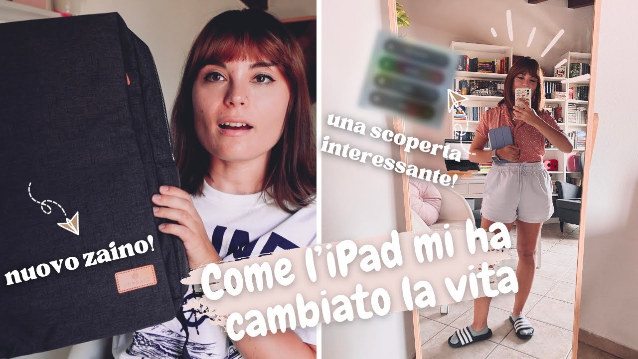 💻 come organizzo la mia vita con iPad Mini // un trucco da 🤯 // nuovo zaino da pendolare 🎒