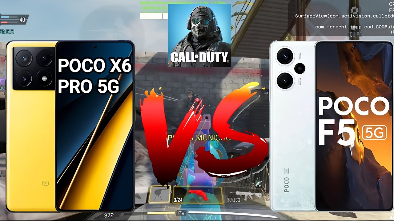 POCO X6 PRO VS POCO F5 Rodando Call of duty mobile! QUAL FOI MELHOR?