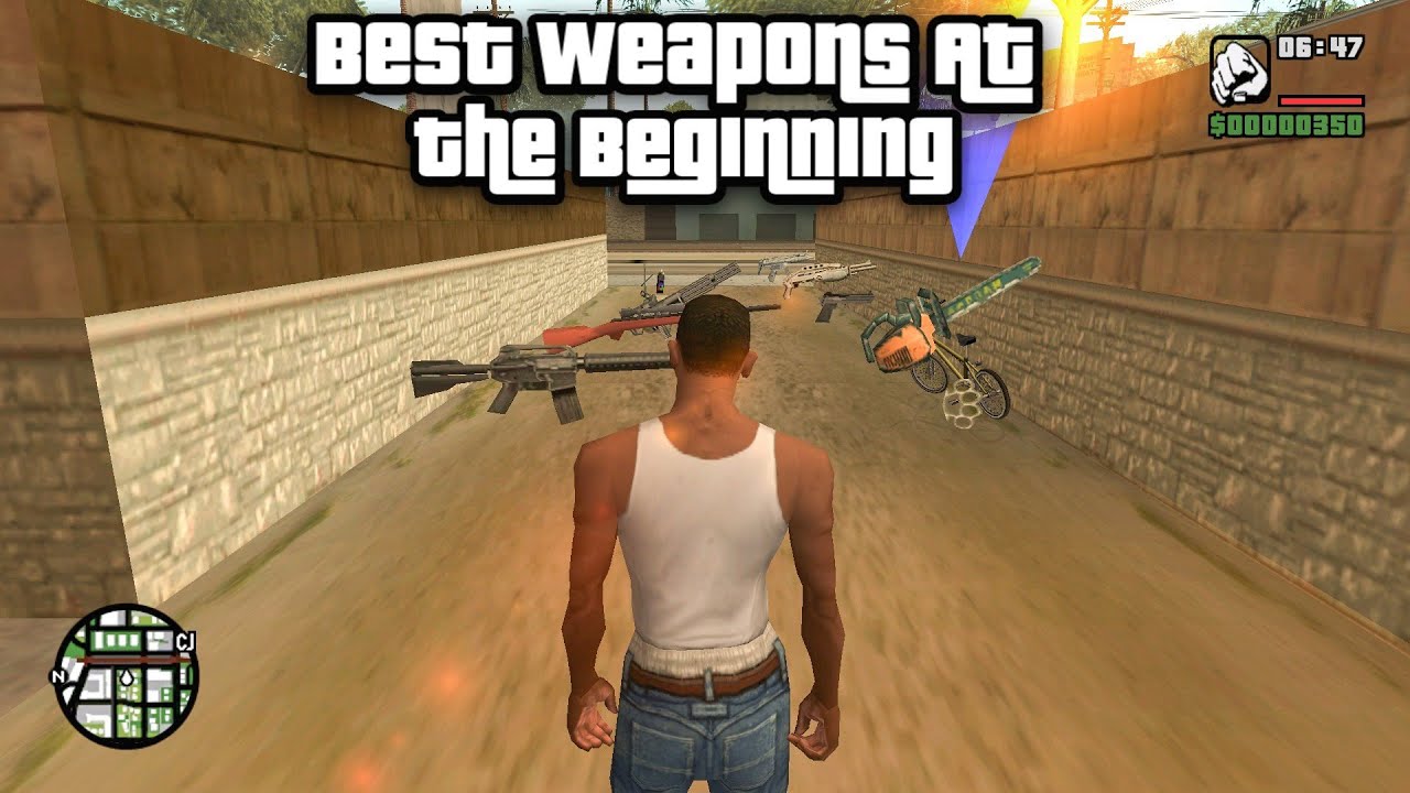 How to Get the Best Weapons at The Beginning of GTA San Andreas (No Cheats)