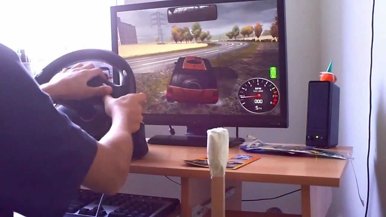 CRC 2005 gameplay+volant Genius a vyrobená řadící páka