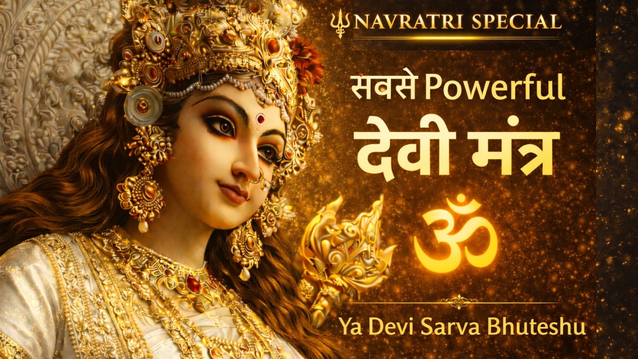 Navratri Special 🌺 Ya Devi Sarva Bhuteshu Mantra | Durga Blessings for Protection & Peace