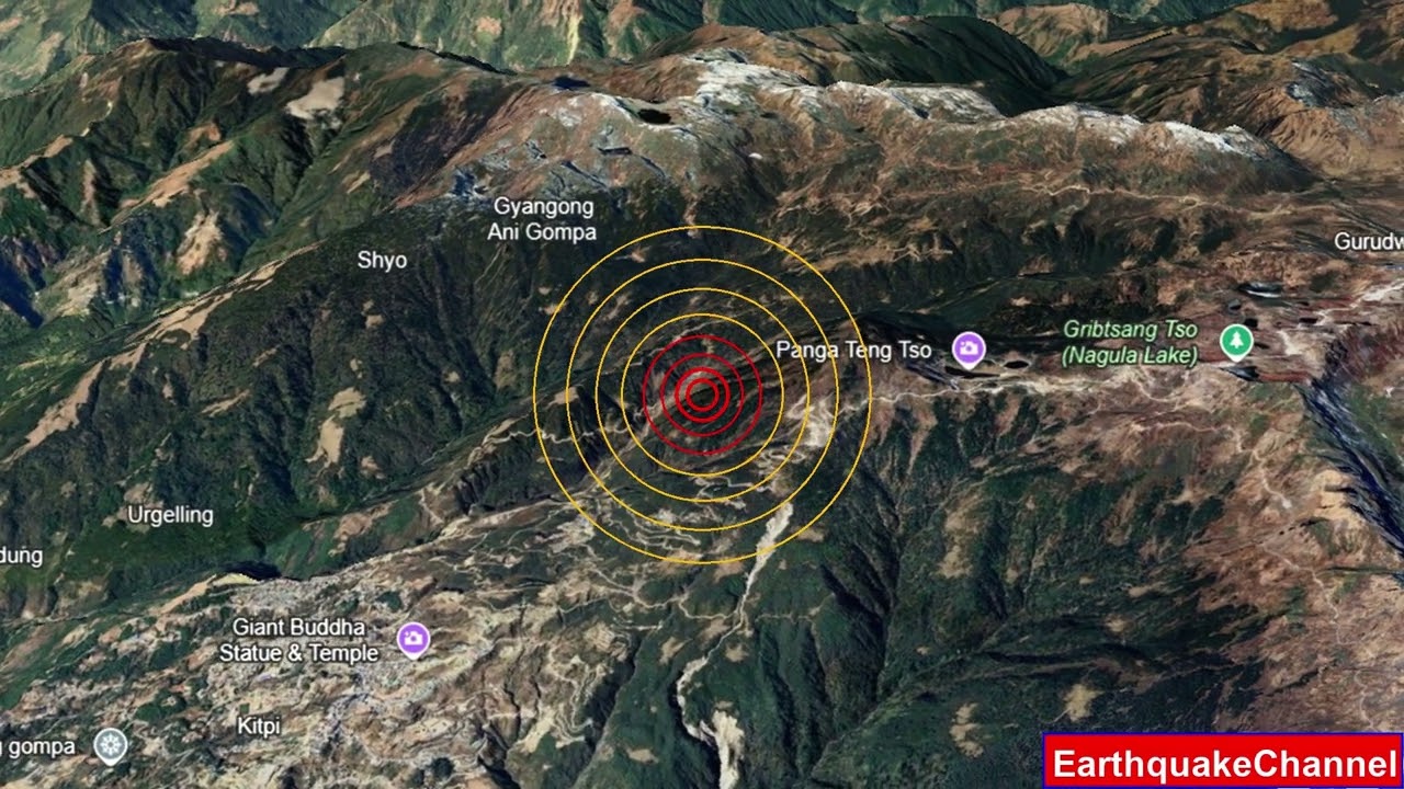 bhutan Earthquake today now 2025-06-11, at 05:46:09