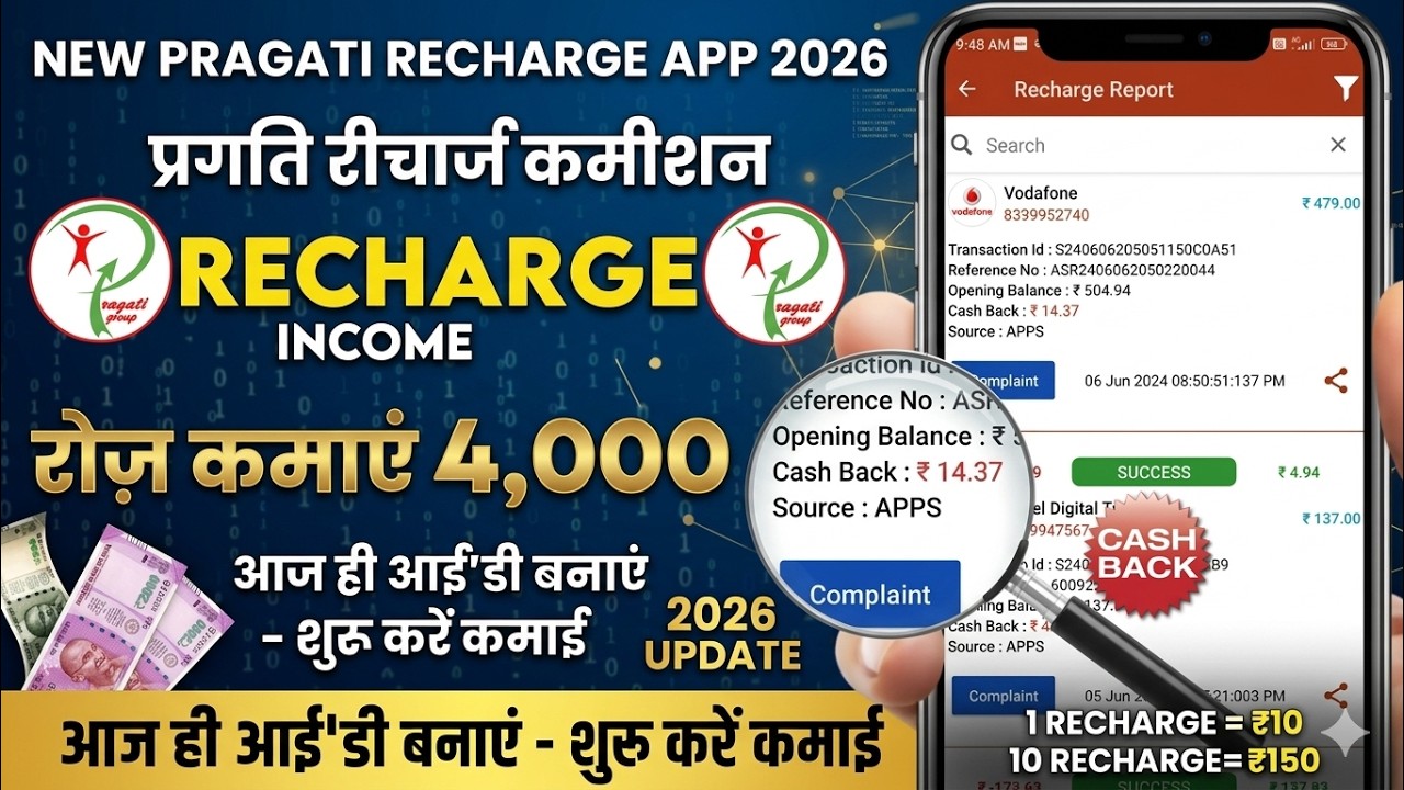 New Mobile Recharge Commission App || Mobile Recharge Se Paise Kaise Kamaye |