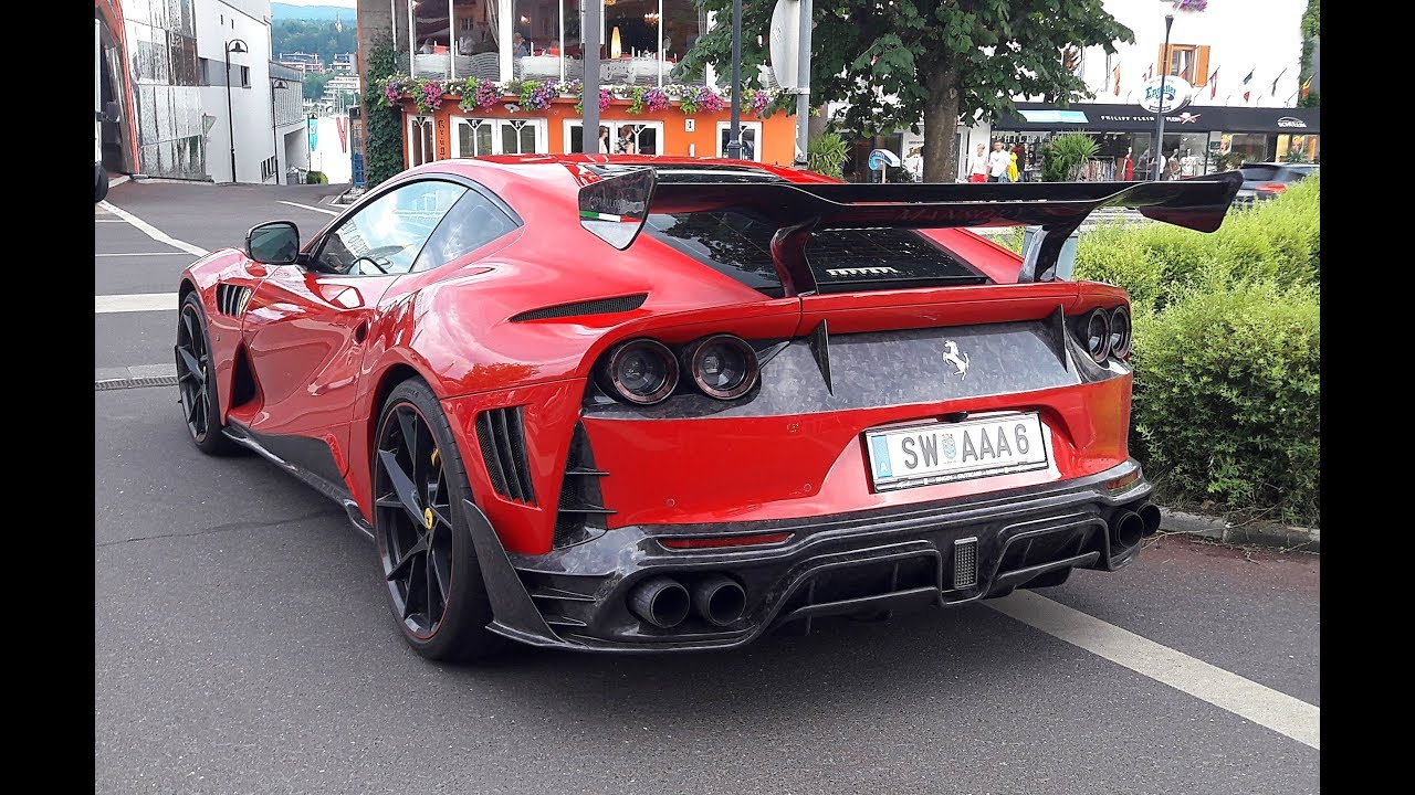 FIRST Mansory Stallone Ferrari 812 Superfast driving on the road!