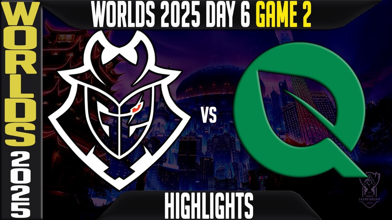 G2 vs FLY Highlights Game 2 | Worlds 2025 Day 6 Swiss Stage | G2 Esports vs FlyQuest G2