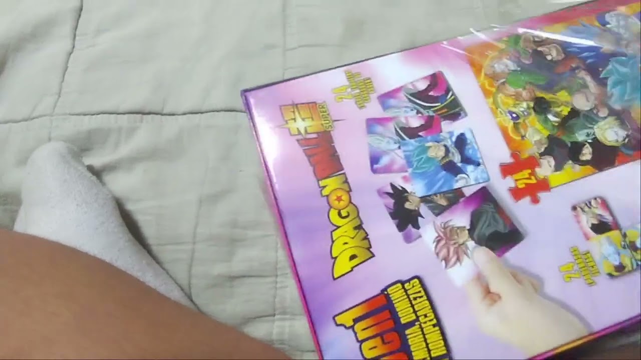 Unboxing de domino, memoria y rompecabezas de Dragon Ball super