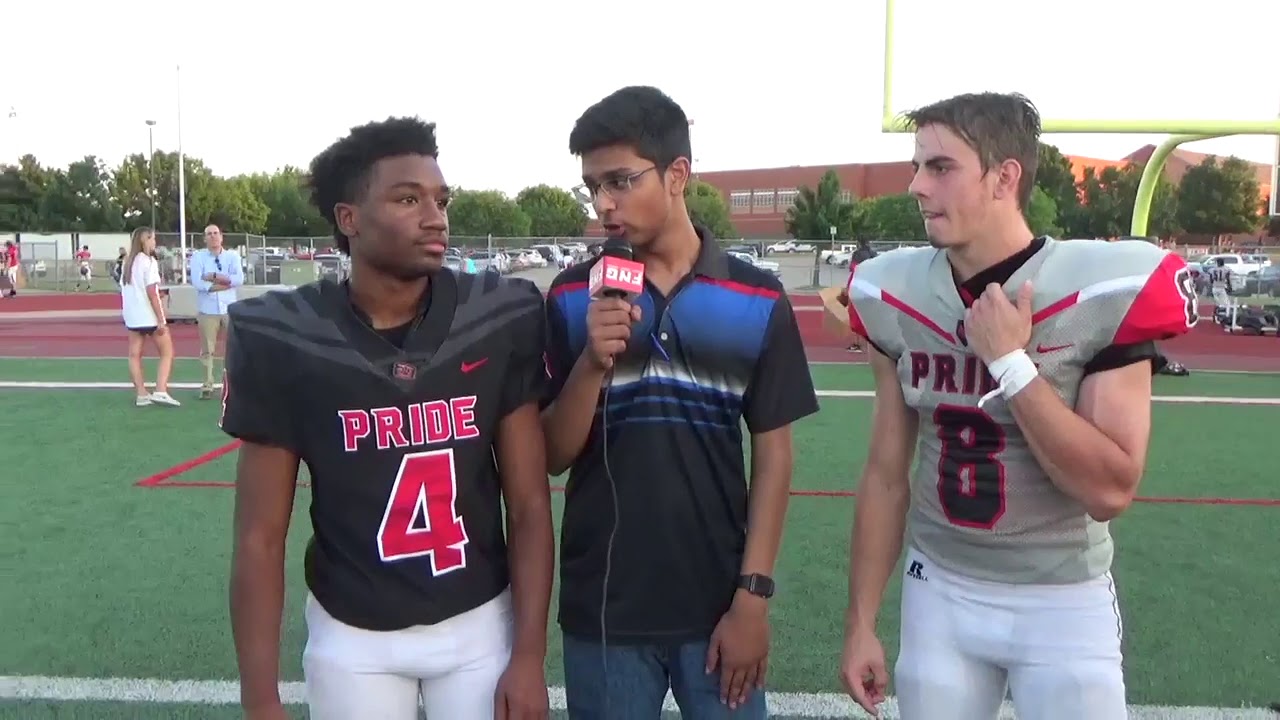Colleyville Heritage WR QB Collin Losack and WR CB Chad Turner