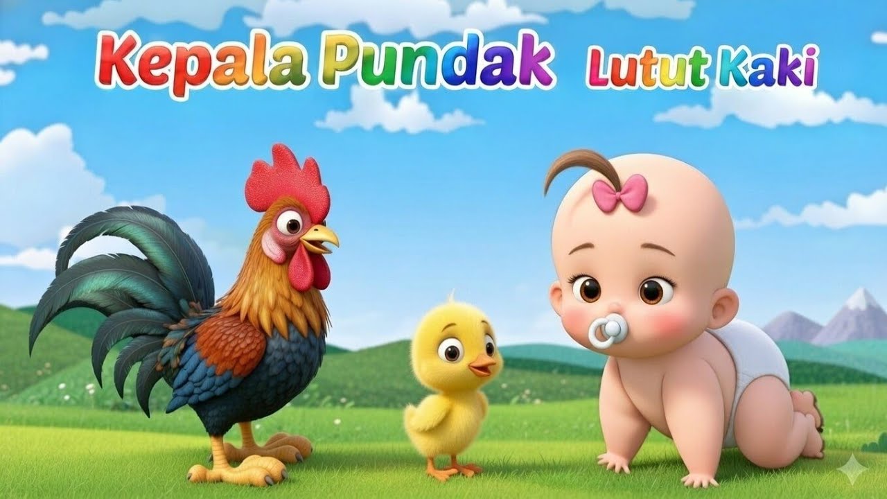 KEPALA PUNDAK ~ Balonku Ada Lima | lagu anak anak balita Indonesia