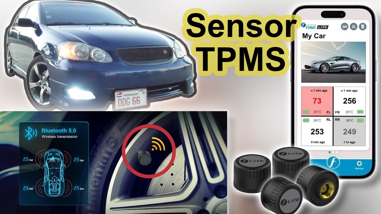 Monitorea la presión de las llantas por bluetooth | Ahorrar combustible