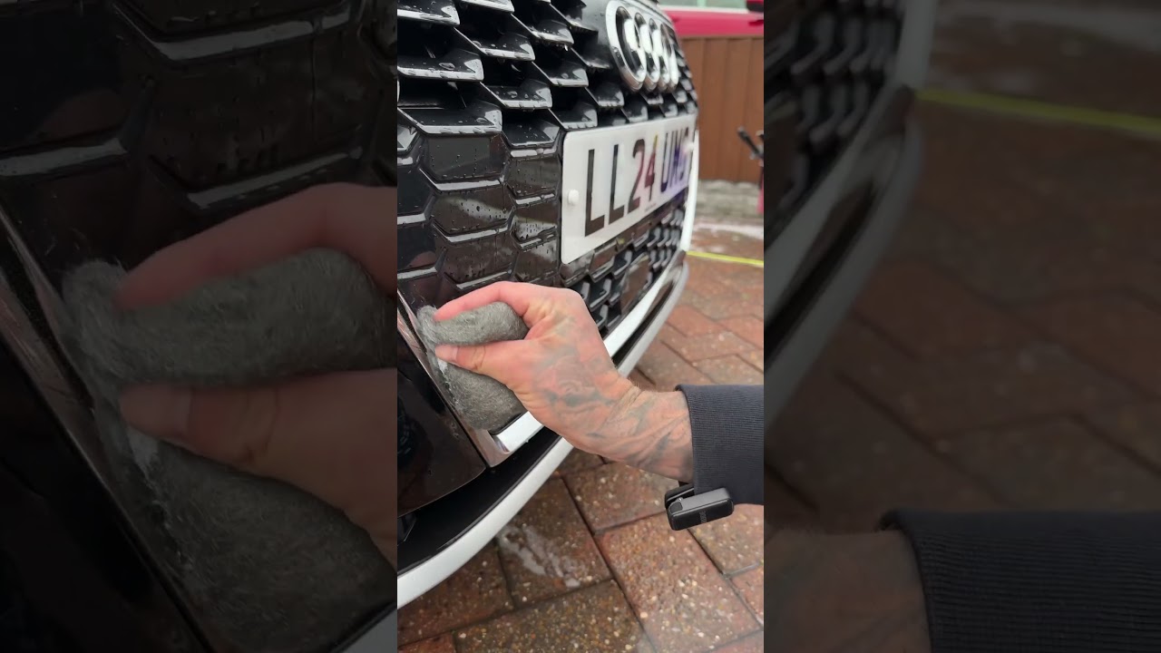 How to polish your cars chrome trim #detailing #shorts
