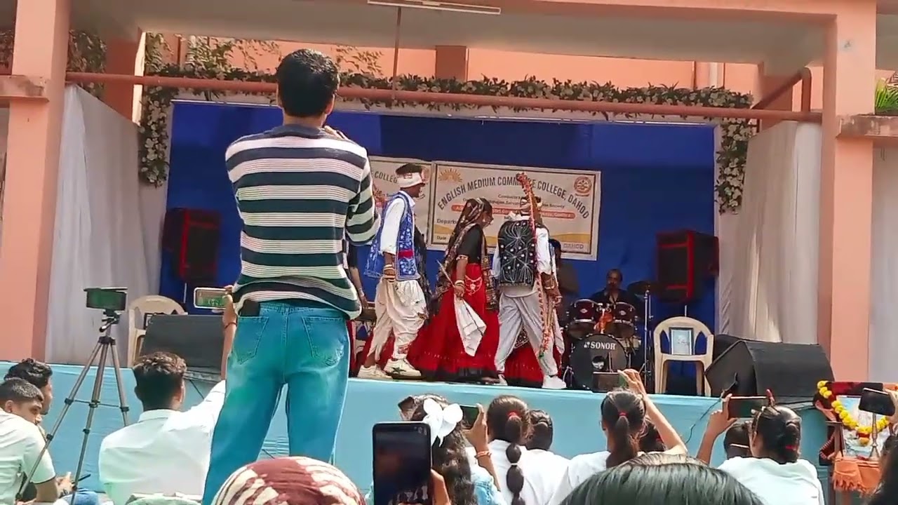 Aadivasi timli at Navjivan Arts Commerce College, musical day 
