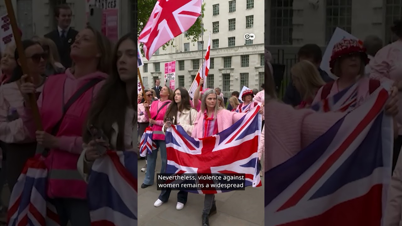 The UK's 'Pink Ladies' anti-migrant protests | DW News