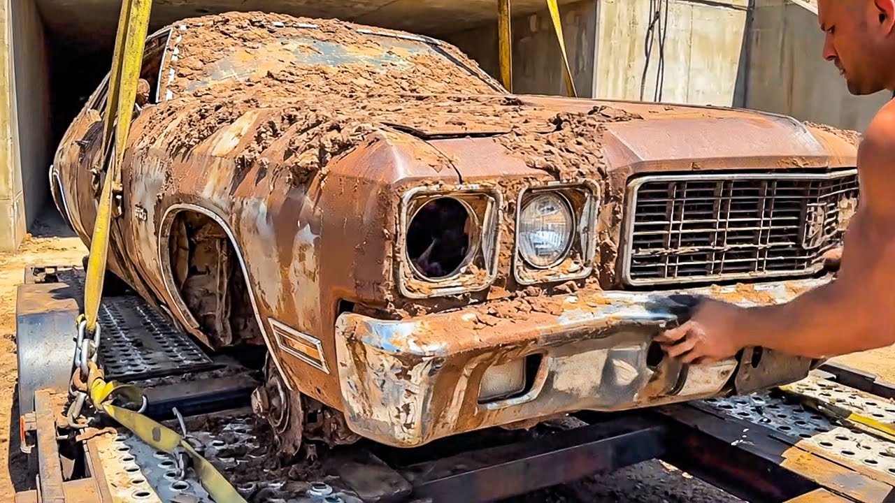 1970 Chevrolet Caprice – Abandoned Car Found in Secret Lot | Full Restoration 9000$