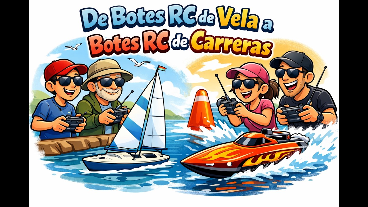 De Botes RC De Vela A Botes Rc De Carreras, Asi Andan Los Fanatcos De La Vela