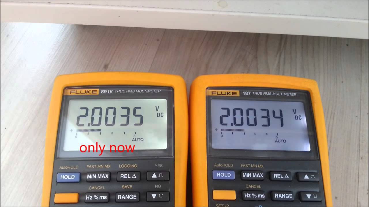 Fluke 89IV slow settle 5V