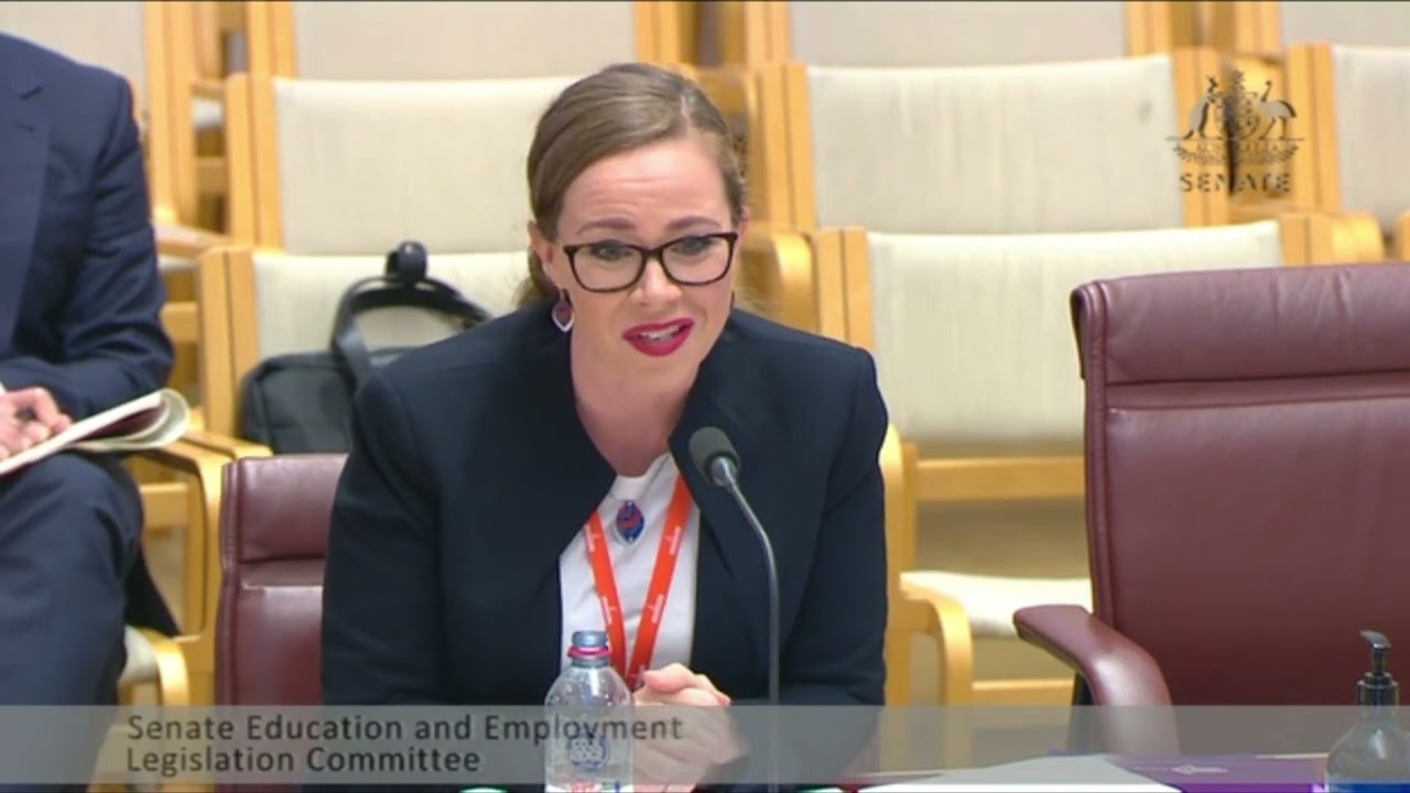 2022 Senate Education and Employment Legislation Committee - Natalie Lang and Sam Parker