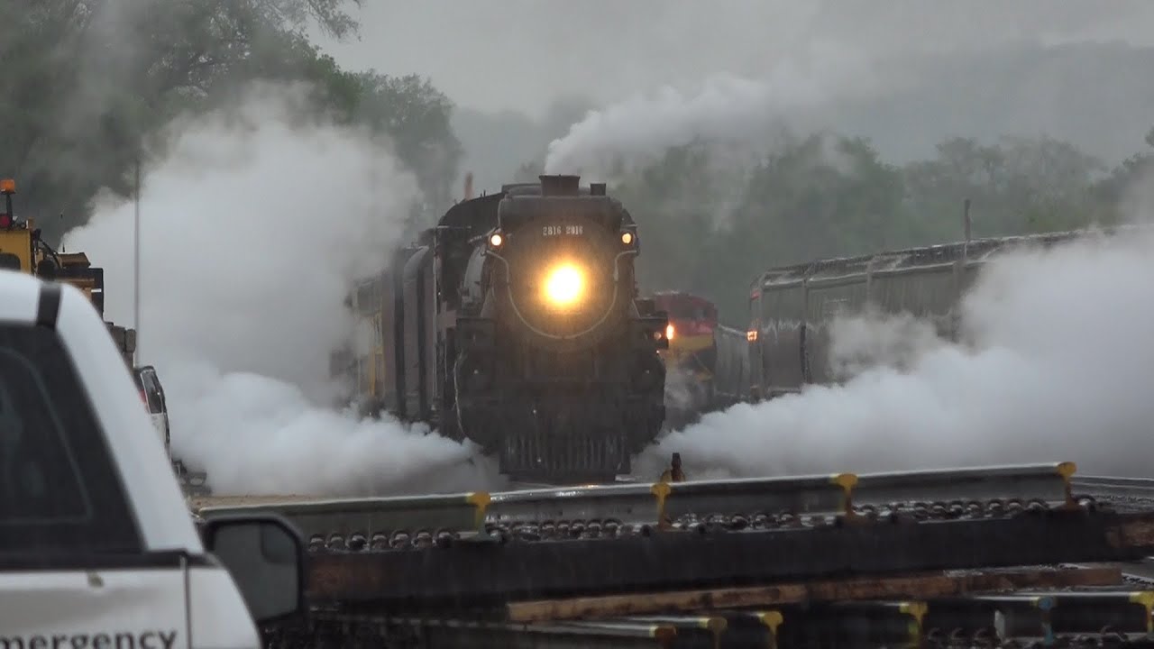 BIG STEAM WITH THE CPKC 2816! SWING BRIDGE IN ACTION WITH TUG, CPKC MANIFEST DRONE VIEW AND BNSF!