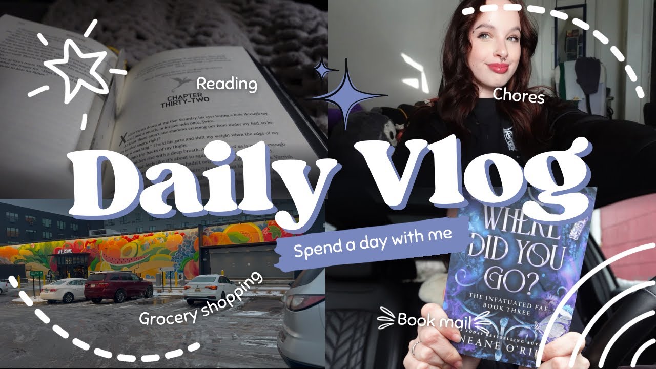 Day in my life vlog | reading iron flame 🔥| grocery shopping 🛒 | dog sitting | doing house chores