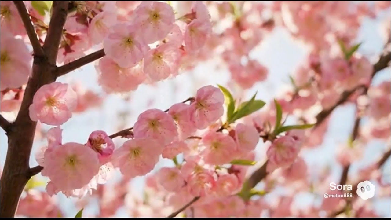 🌸 Relaxing Music with Cherry Blossom Scenery | Calm Spring Ambience 🌸