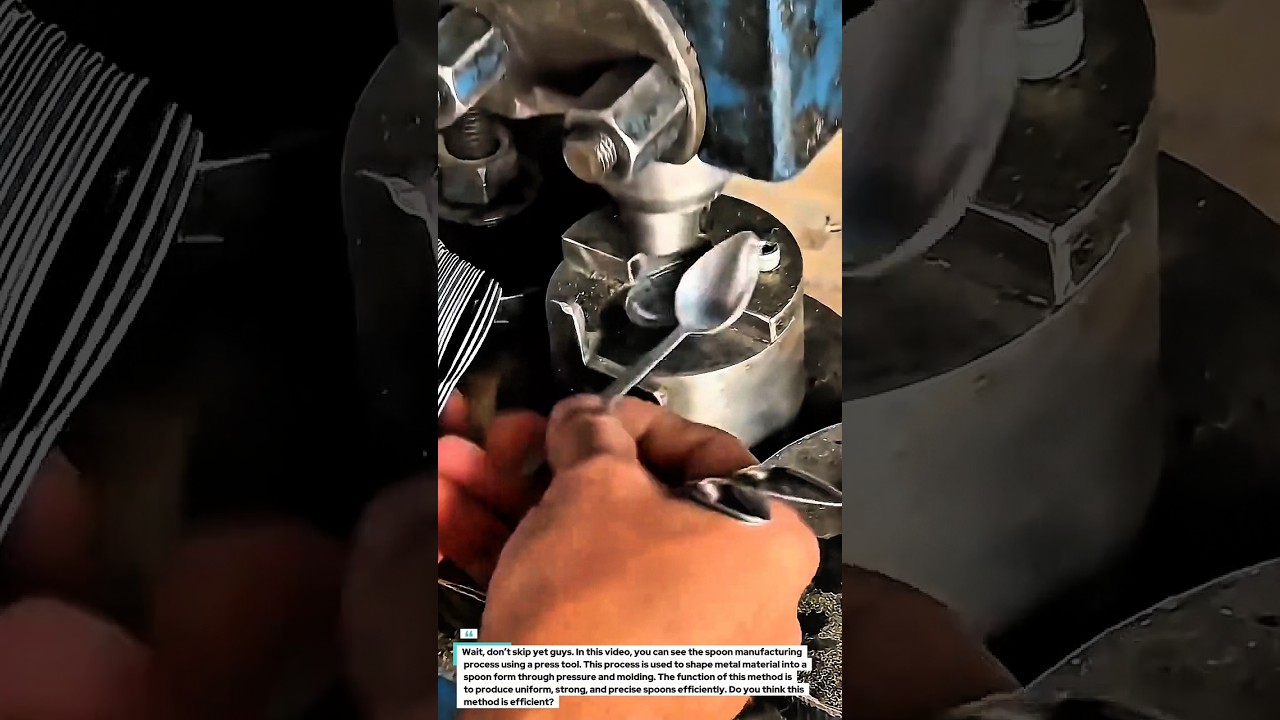 Spoon Manufacturing Process Using Press Tool | Metal Stamping Technique.
