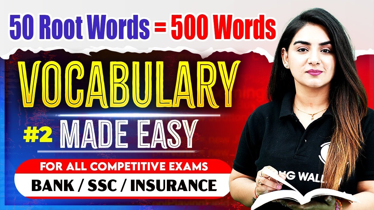 English for All Competitive Exams | Root Words in English Vocabulary | by Anchal Ma'am #2