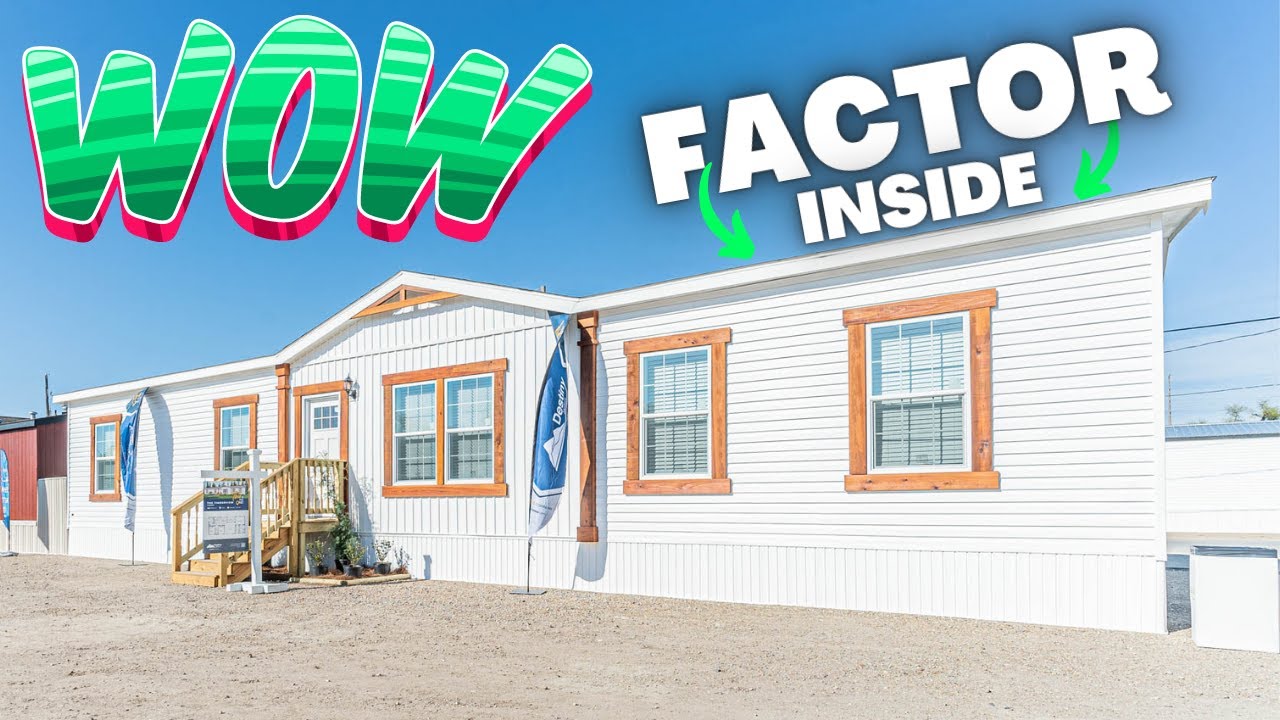 Walk in & be AMAZED by this NEW mobile home! Prefab House Tour