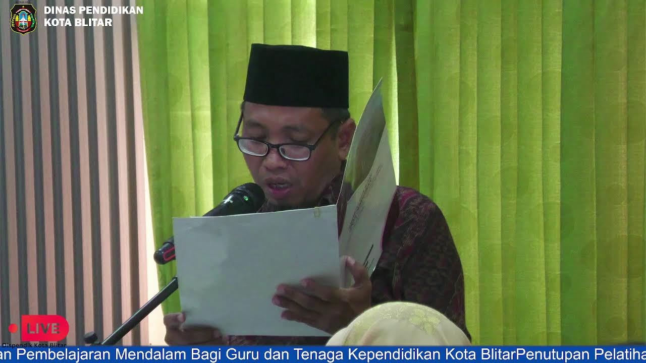 Penutupan Pelatihan Pembelajaran Mendalam Bagi Guru dan Kepala Sekolah Kota Blitar Tahun 2025