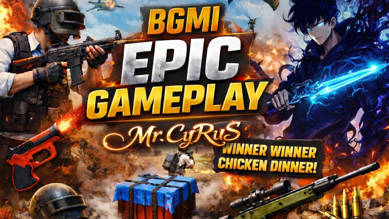 Mr. CyRuS & Squad Crazy Match 😱 | BGMI Gameplay