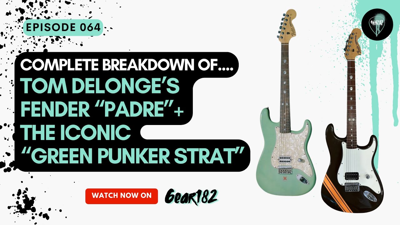 Tom Delonges Fender Green Punker and Padre breakdown
