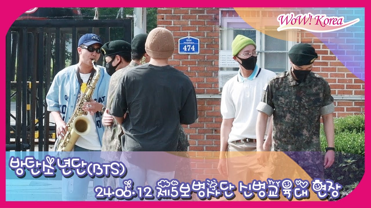 [4K] BTS JIN、軍転役のために 迎えに来たメンバーたち···「ARMYたち、たくさん待ってましたよね？」