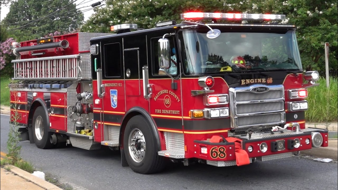 Baltimore County Fire Department Engine 68 & Medic 113 Responding 7/11/25