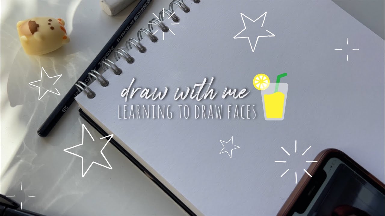 draw with me ☆ practising faces until i wanna die… ( day 1 & 2 ) 🍥