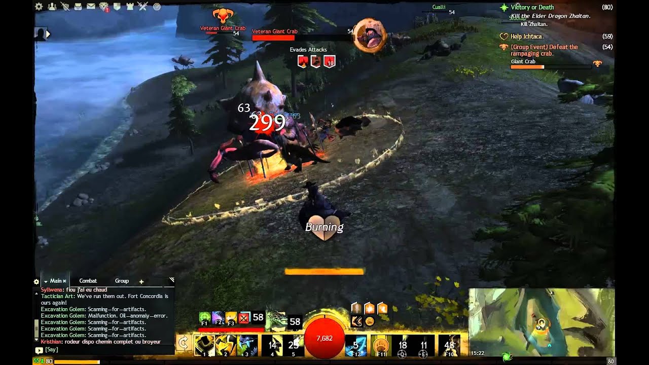GW2 - Ranger Group Event Solo - Giant Crab