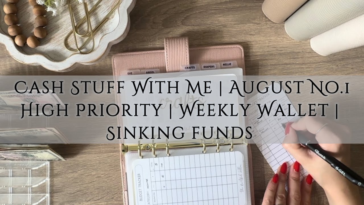 Cash Stuffing | August No.1 | Sinking Funds and High Priority 