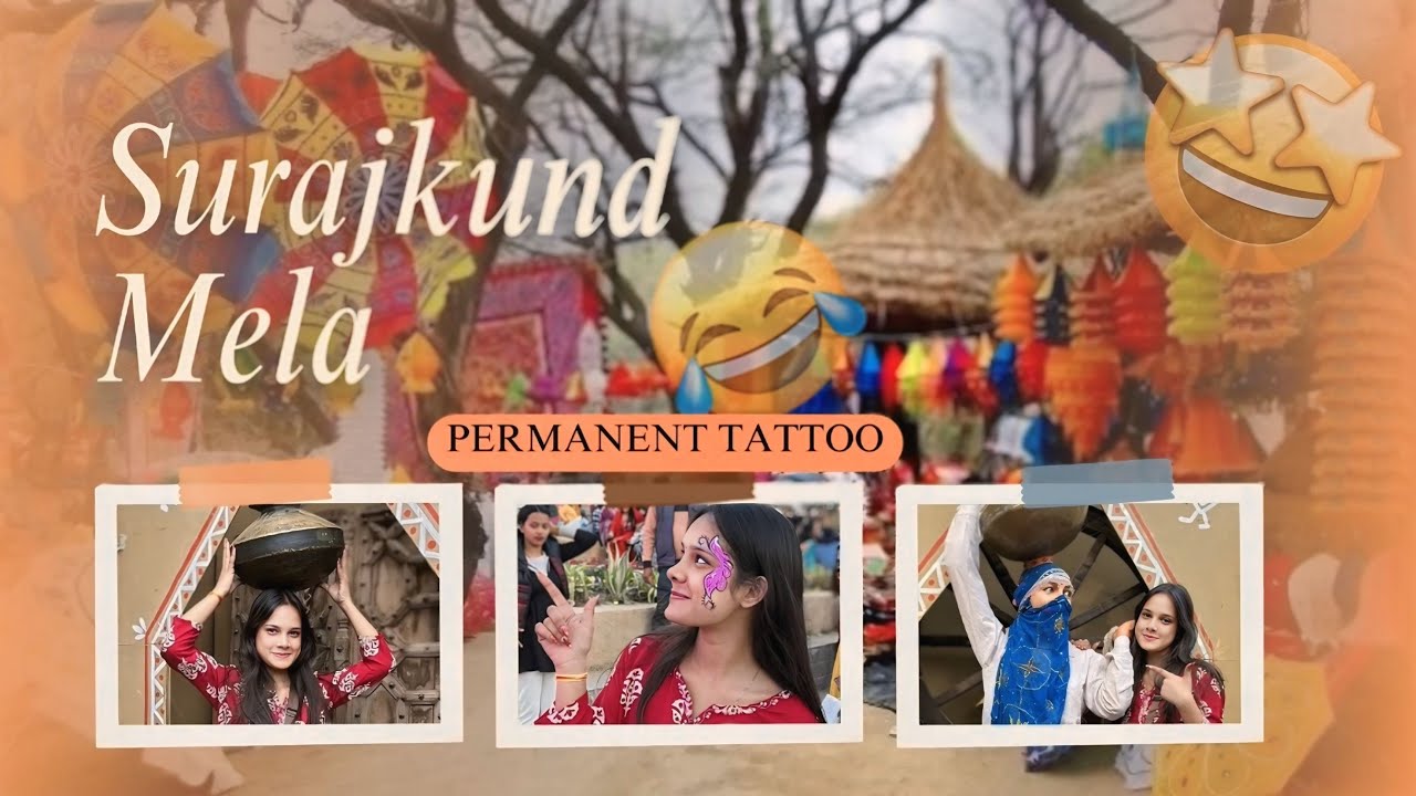 PERMANENT TATTOO KARVA LIYA😍|| MELE MEIN BHOT MAZA AAYA😍❤️