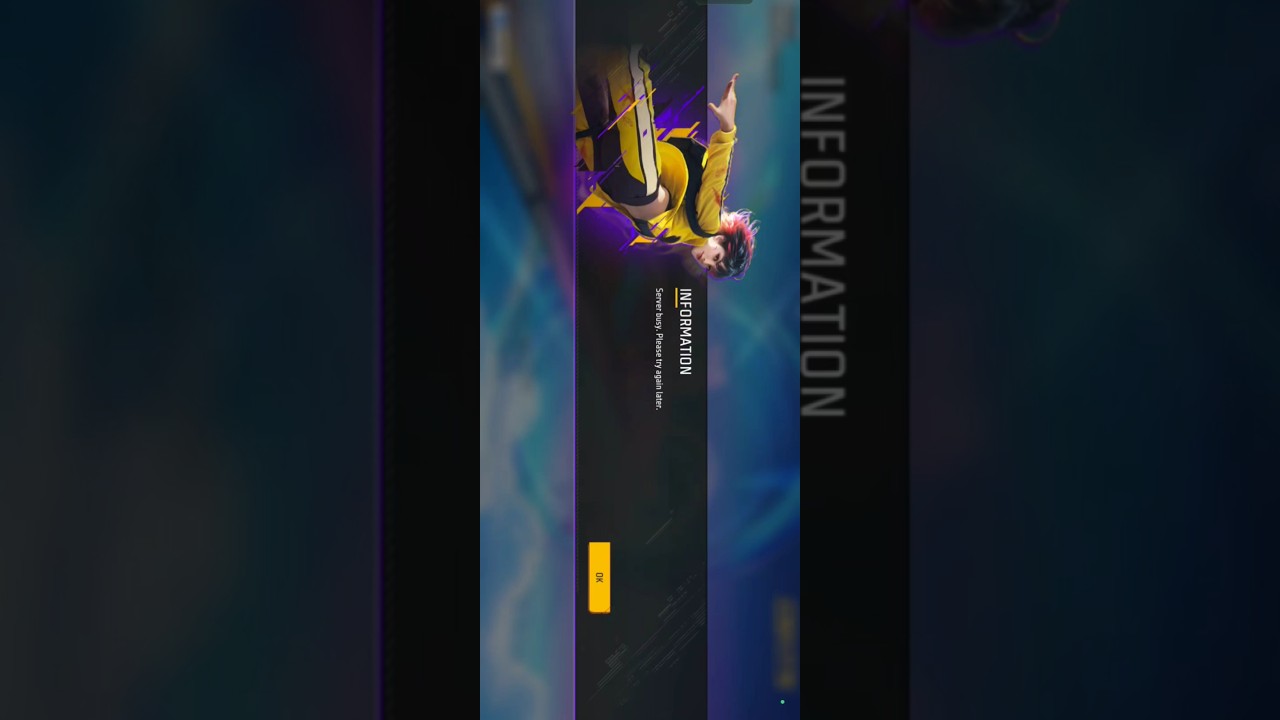 Server Busy, Please Try Again later problem free fire - How to solve it ? #freefireshorts