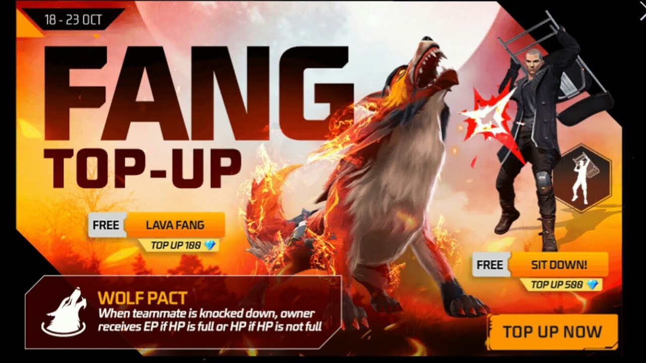 TOU-UP FANG FREE LAVA FANG TOP-UP 100 FREE SITOOWNI TOP-UP 500 DIAMOND