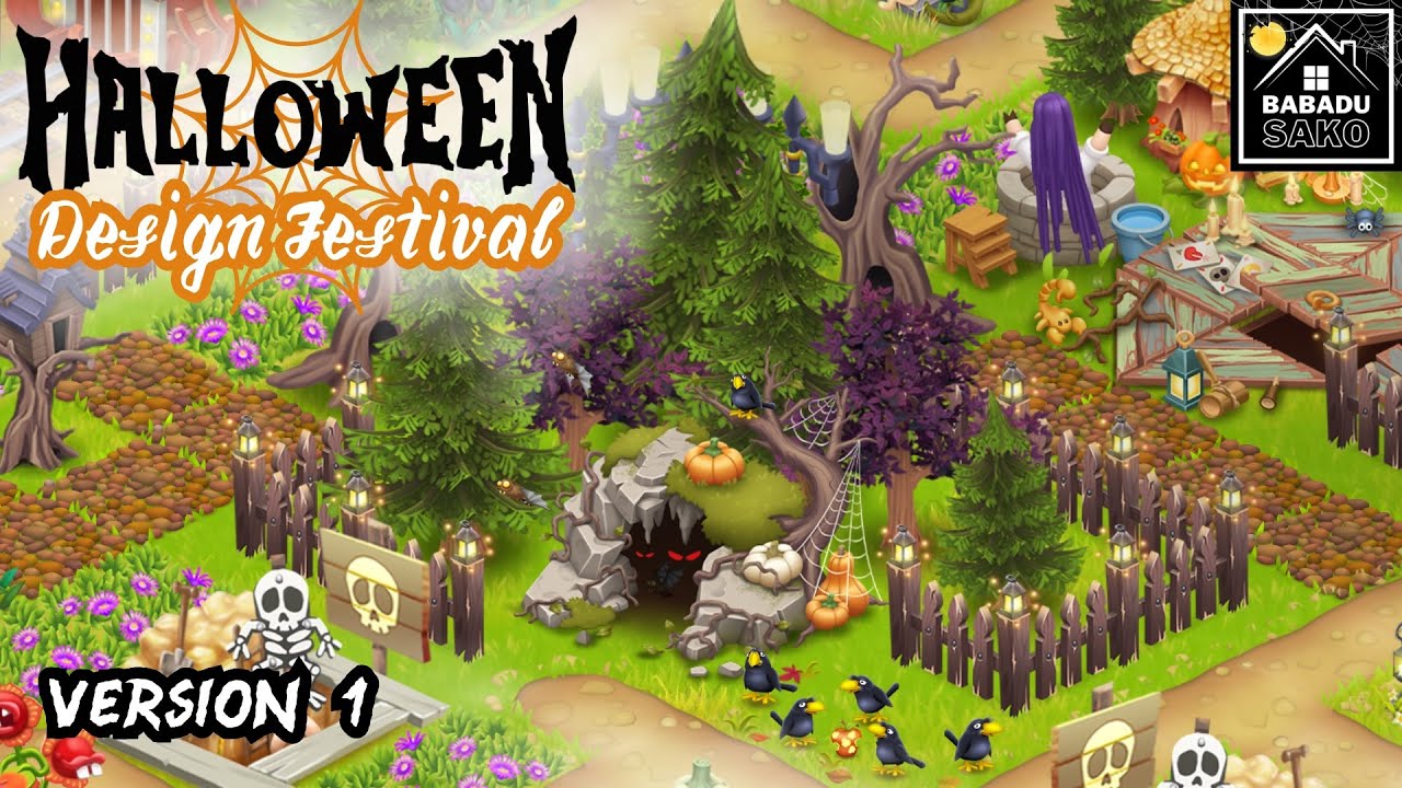 EP.288 : Halloween Design Festival Idea Version 1 - HayDay FarmDesign!