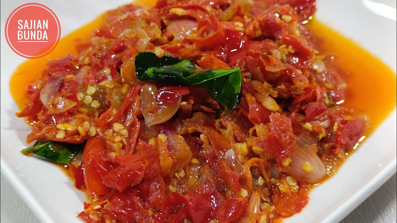 Resep Sambal Merah Khas Padang....Paling Enak Bund‼️